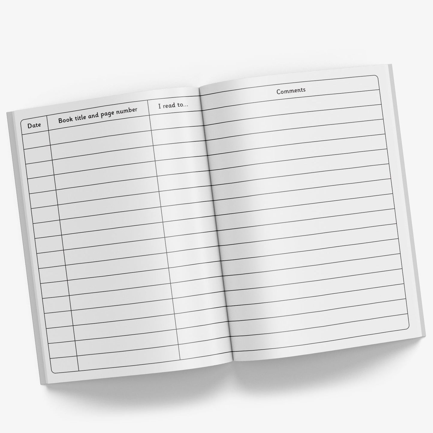 Reading Record Book - Value - A5