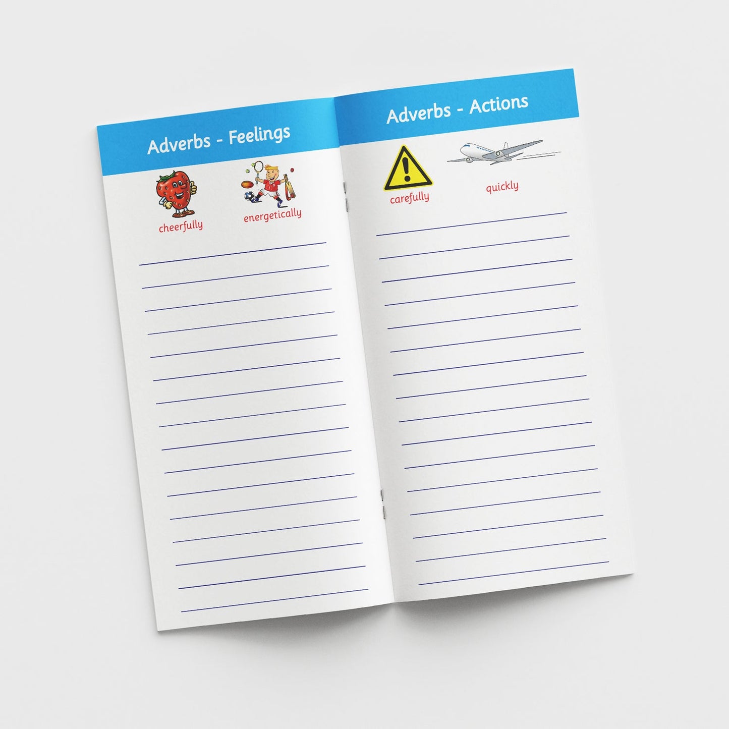 Grammar/Vocabulary Book - Blue - 210 x 99mm