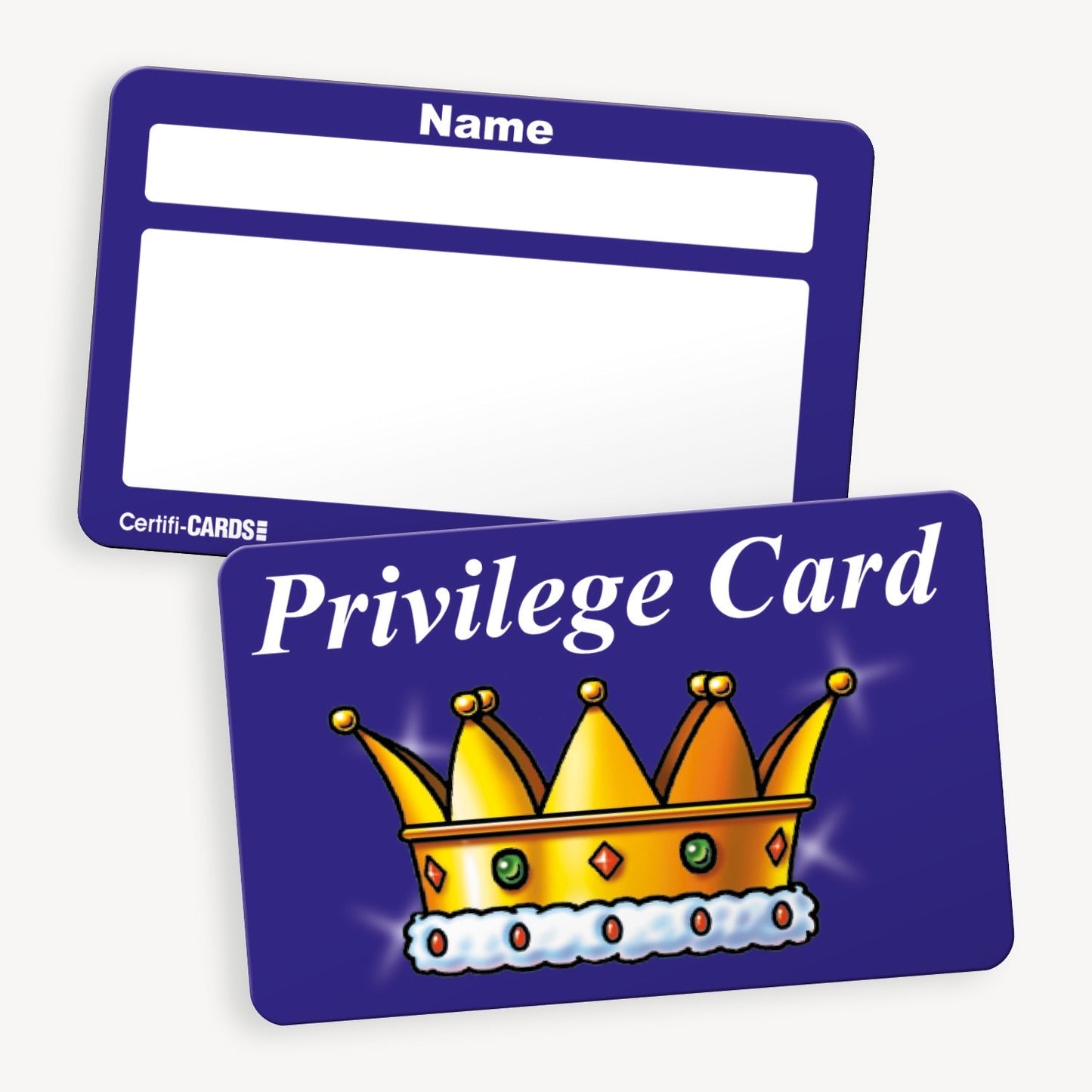10 Privilege Crown CertifiCARDs