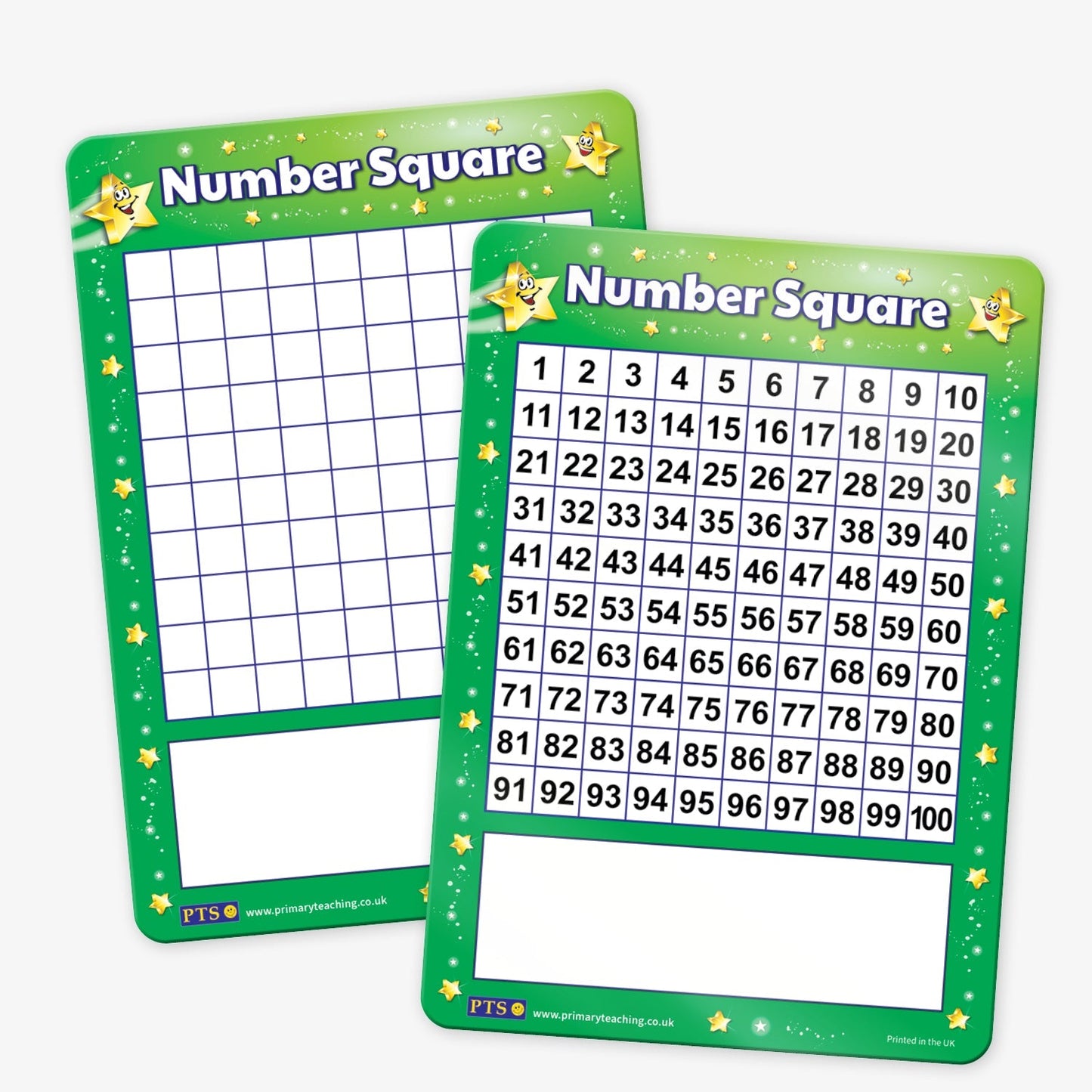 Number Square Whiteboard - A4