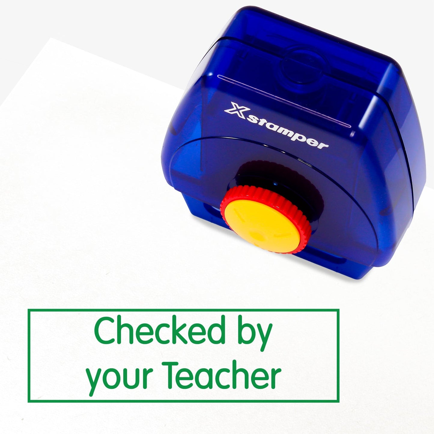 Checked By Your Teacher Twist N Stamp Brick - Green