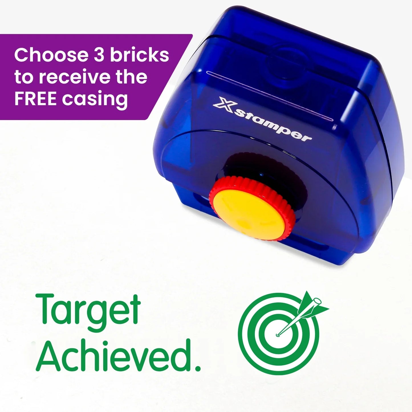 Target Achieved Target Twist N Stamp Brick - Green