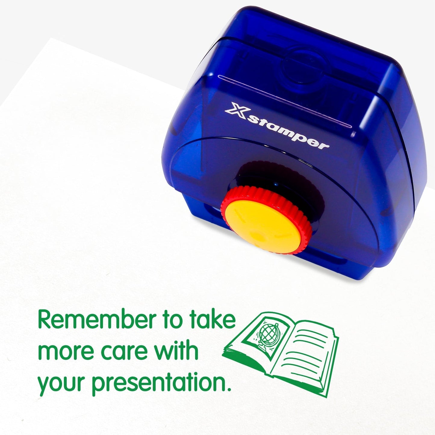 Take Care With Presentation Book Twist N Stamp Brick - Green