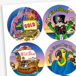 35 Pirate Stickers - 37mm
