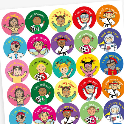 35 Assorted Stickers - Pedagogs - 37mm