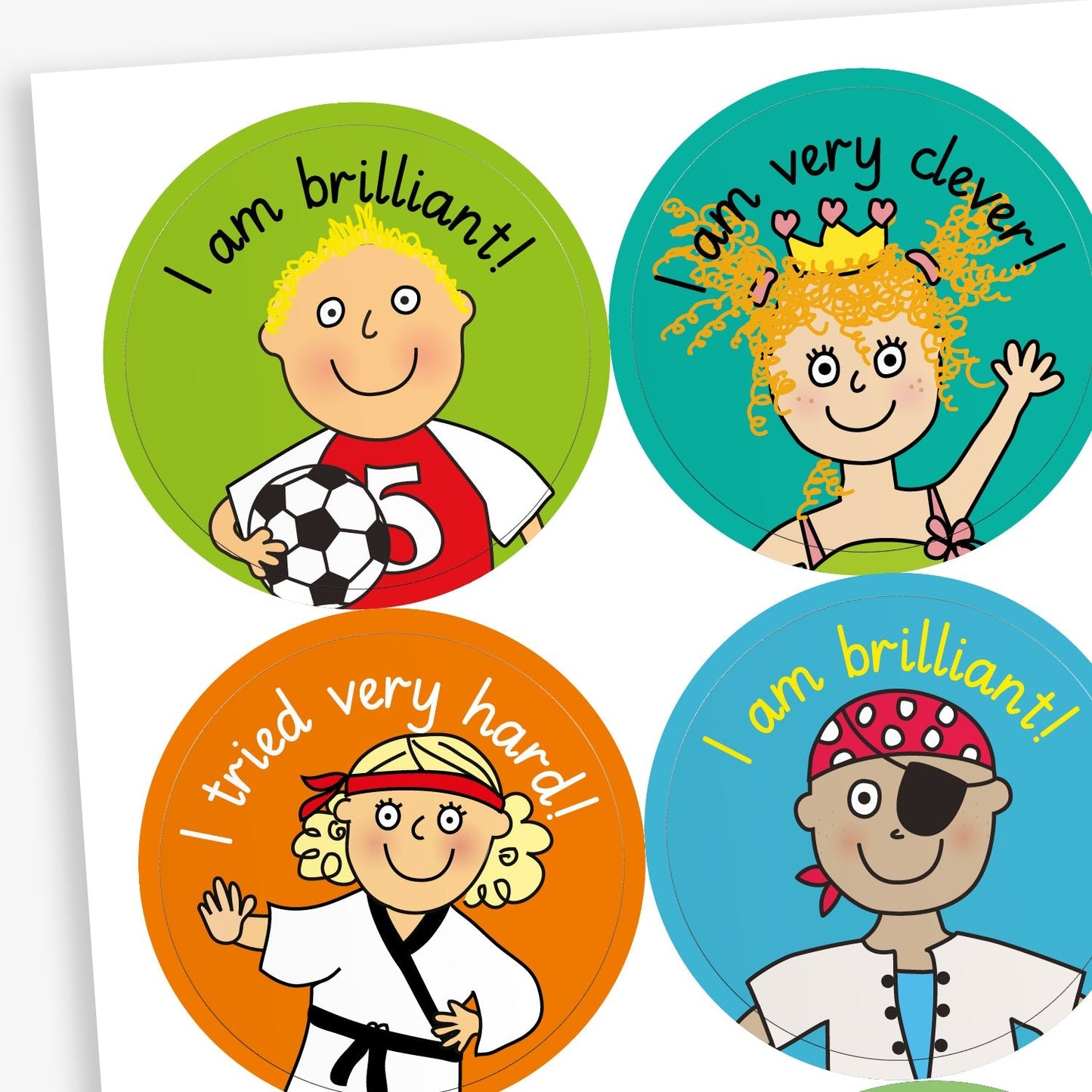 35 Assorted Stickers - Pedagogs - 37mm