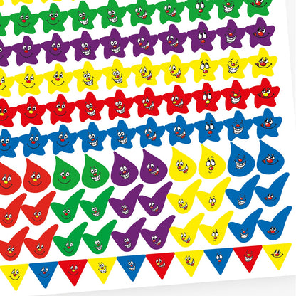 140 Assorted Expression Stickers - 15mm