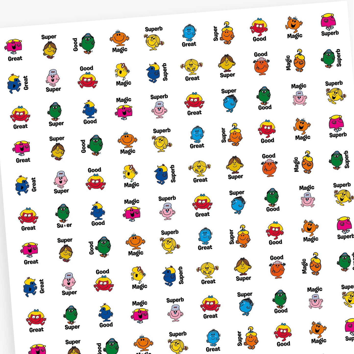 140 Little Miss Stickers - 16mm
