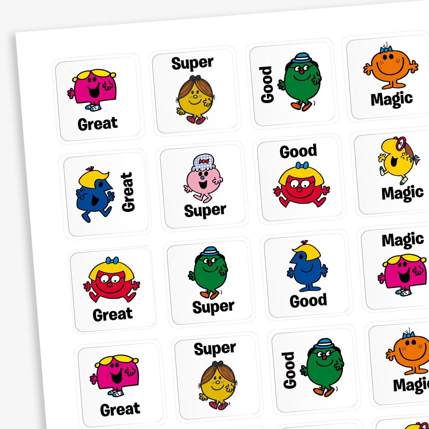 140 Little Miss Stickers - 16mm