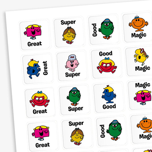 140 Little Miss Stickers - 16mm