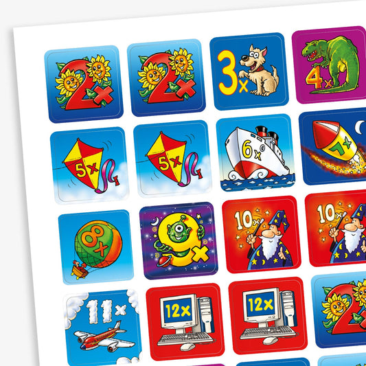 700 Times Tables Stickers - 16mm