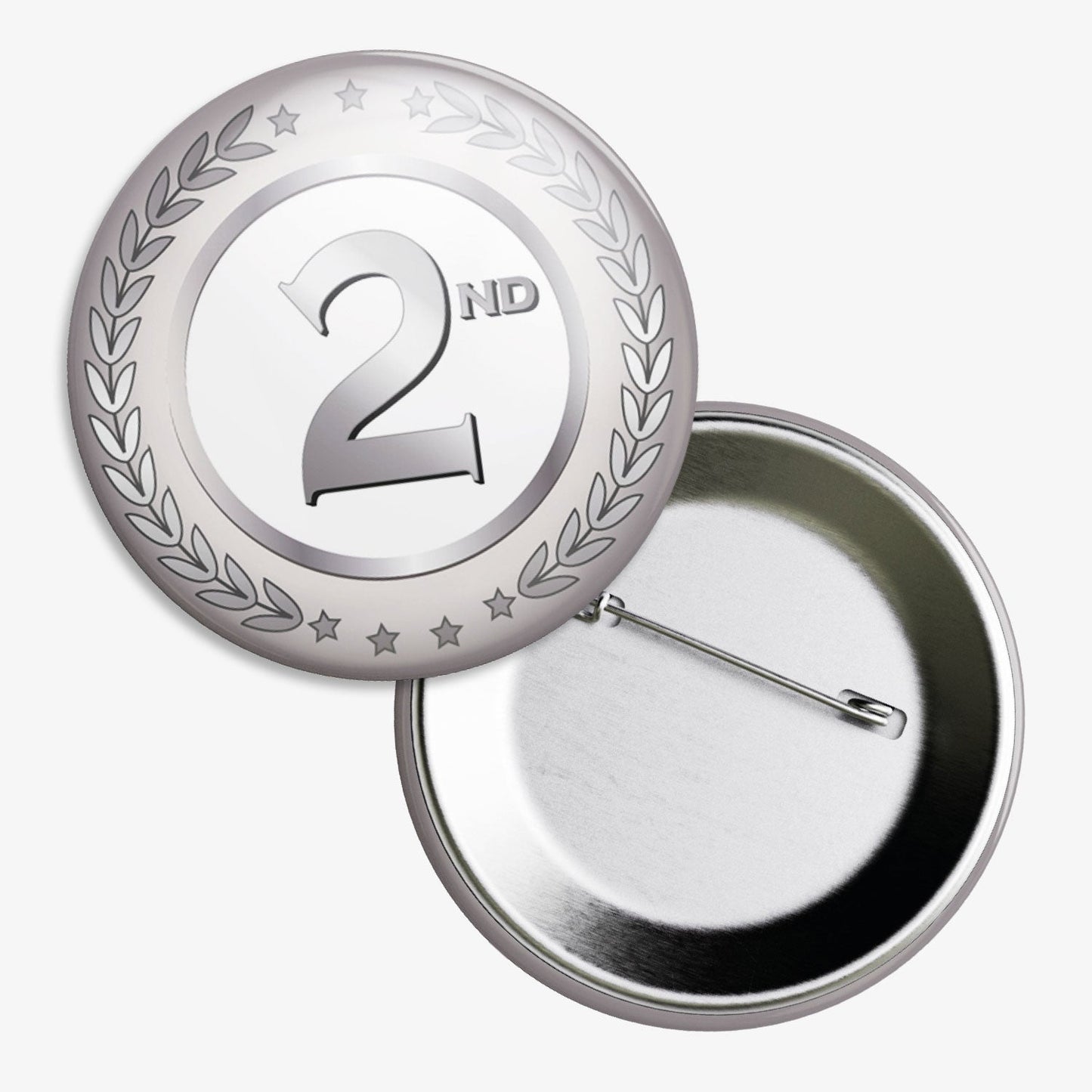 10 Second Badges - Silver