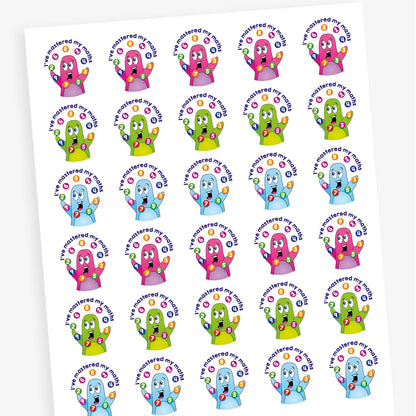 30 I'm Mastered My Maths Stickers - 25mm