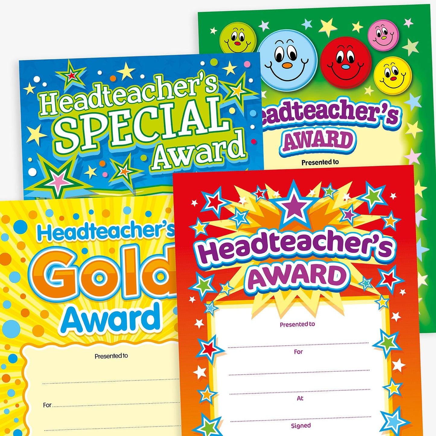160 Assorted Headteacher's Award Certificates - A5