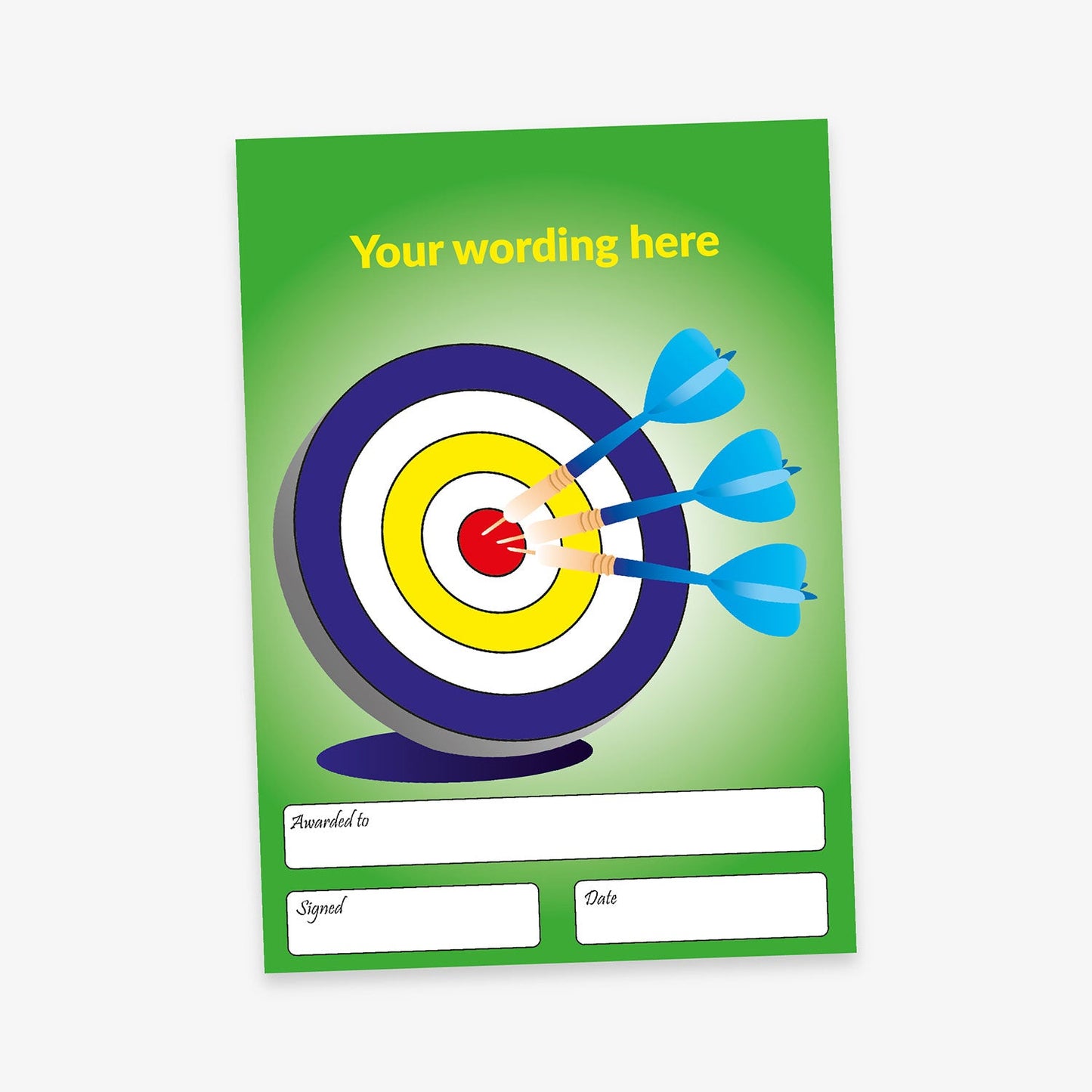 Personalised Target Certificate - A5