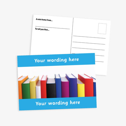 Personalised Books Postcard - A6