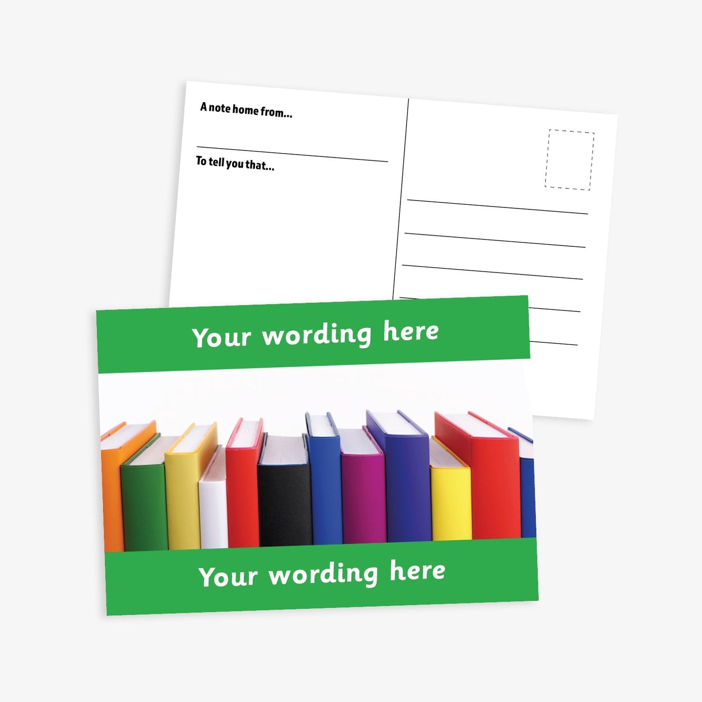 Personalised Books Postcard - A6