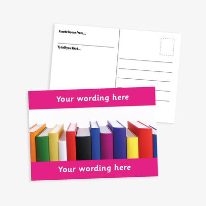 Personalised Books Postcard - A6