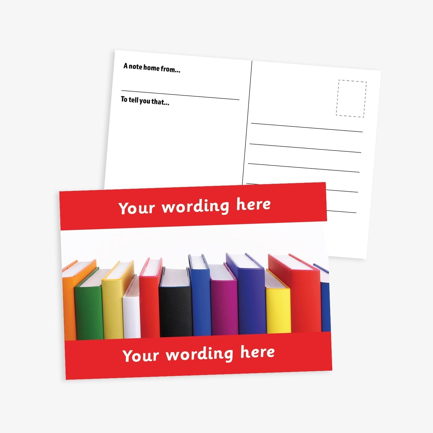 Personalised Books Postcard - A6