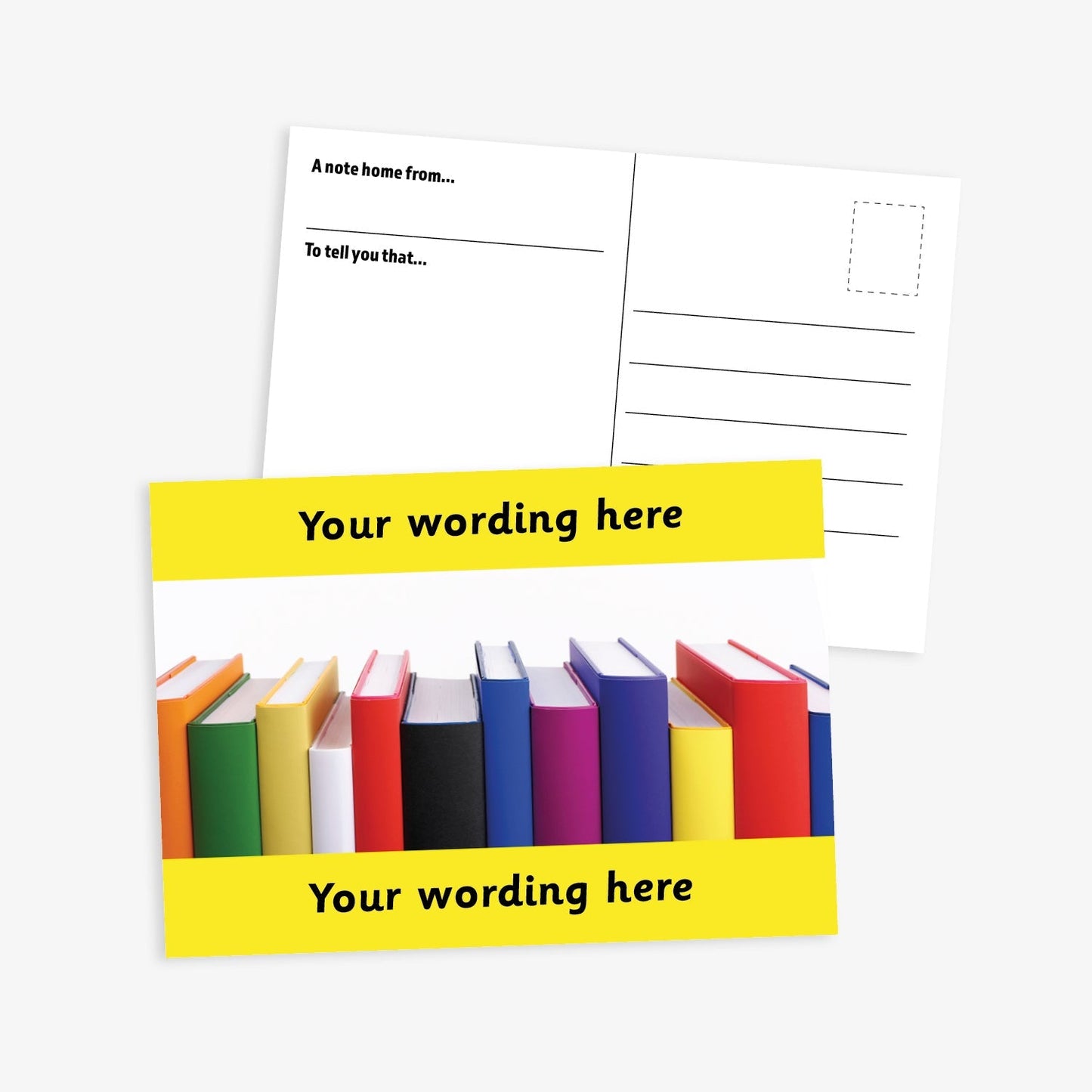Personalised Books Postcard - A6
