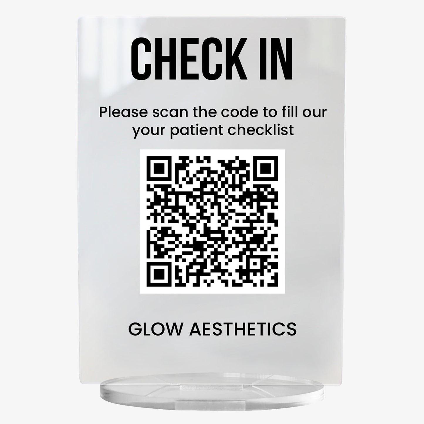 Personalised QR Code Upload Plaque -  140mm X 100mm