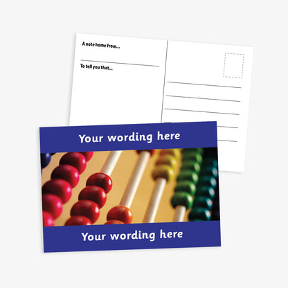 Personalised Abacus Postcard - A6