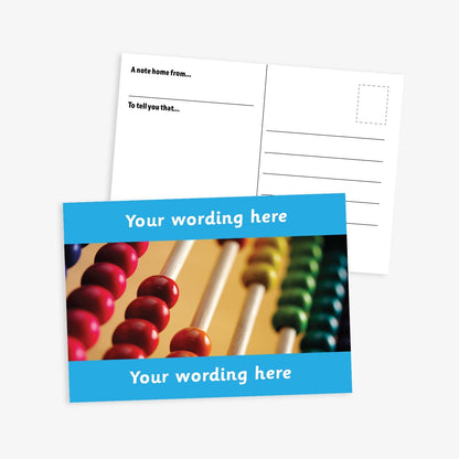 Personalised Abacus Postcard - A6