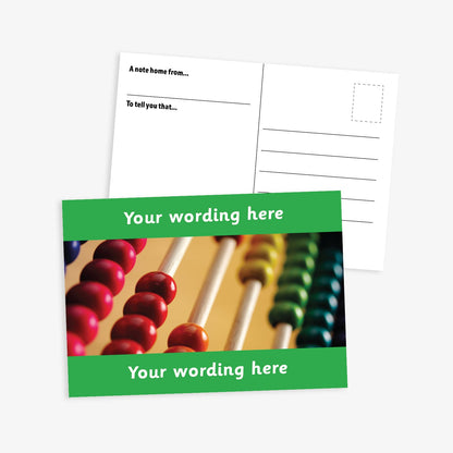 Personalised Abacus Postcard - A6