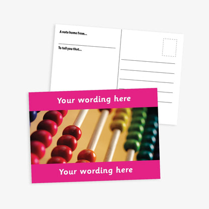 Personalised Abacus Postcard - A6