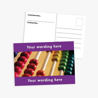 Personalised Abacus Postcard - A6
