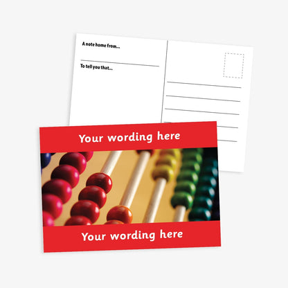 Personalised Abacus Postcard - A6