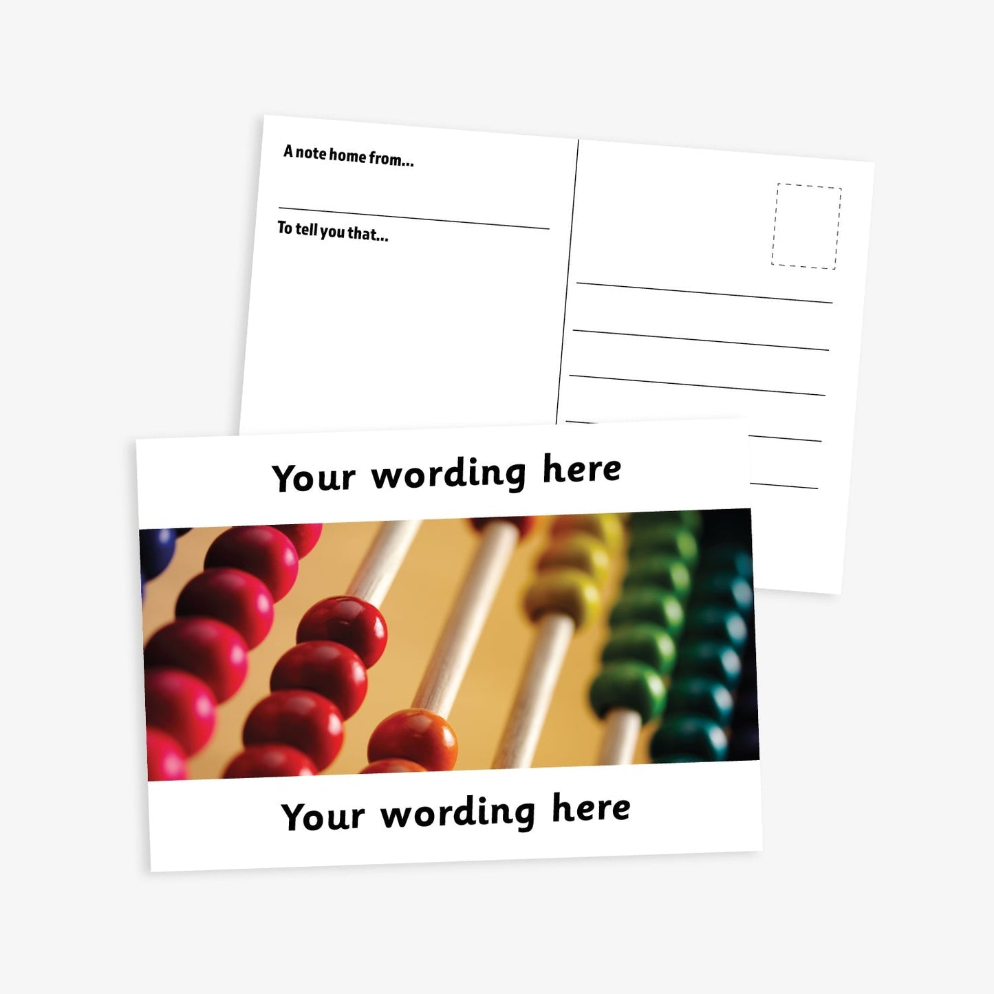 Personalised Abacus Postcard - A6