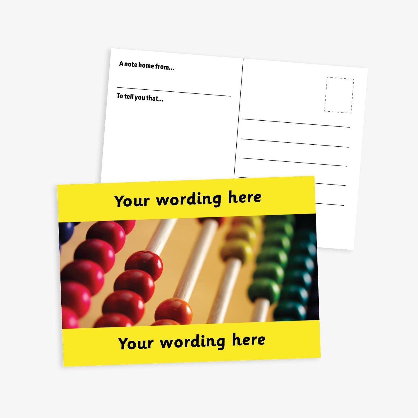 Personalised Abacus Postcard - A6