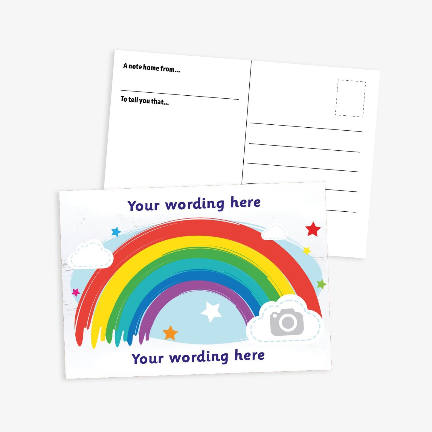 Personalised Rainbow Postcard - A6
