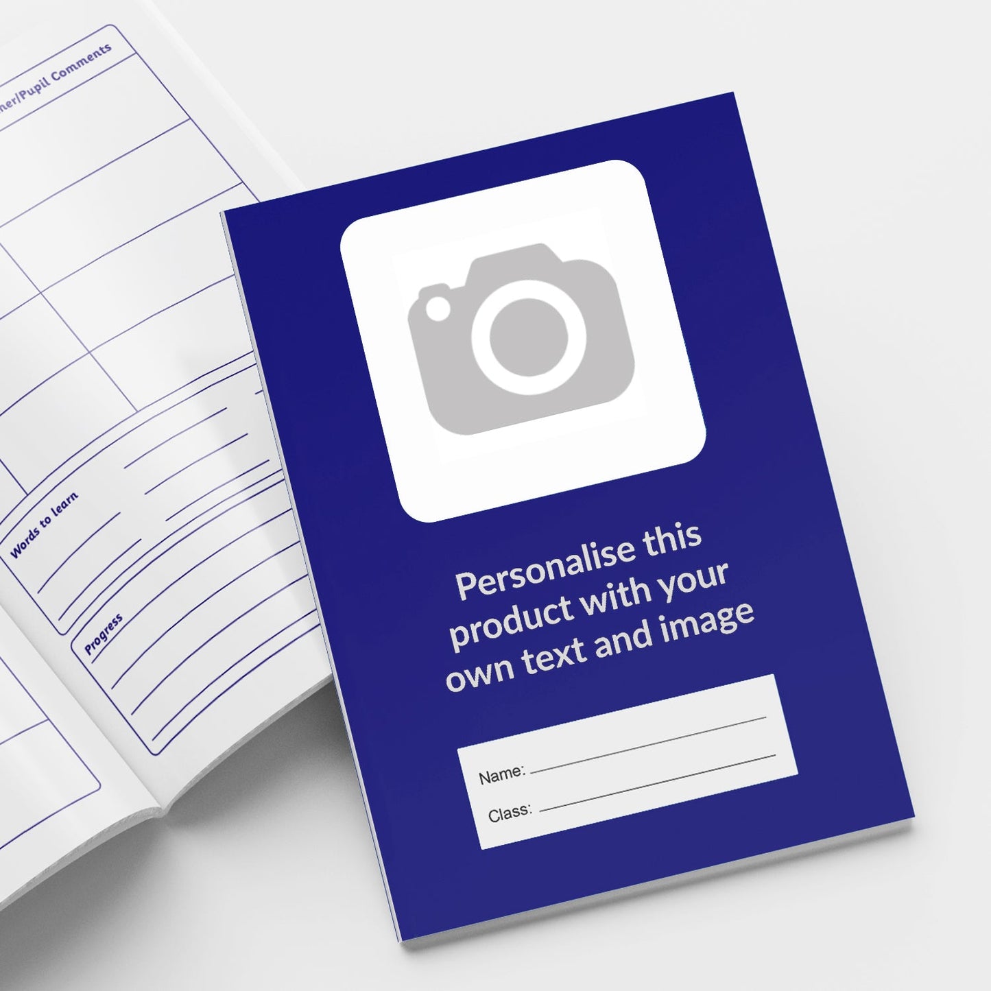 100 Upload Your Own Logo Reading Record Books - A5