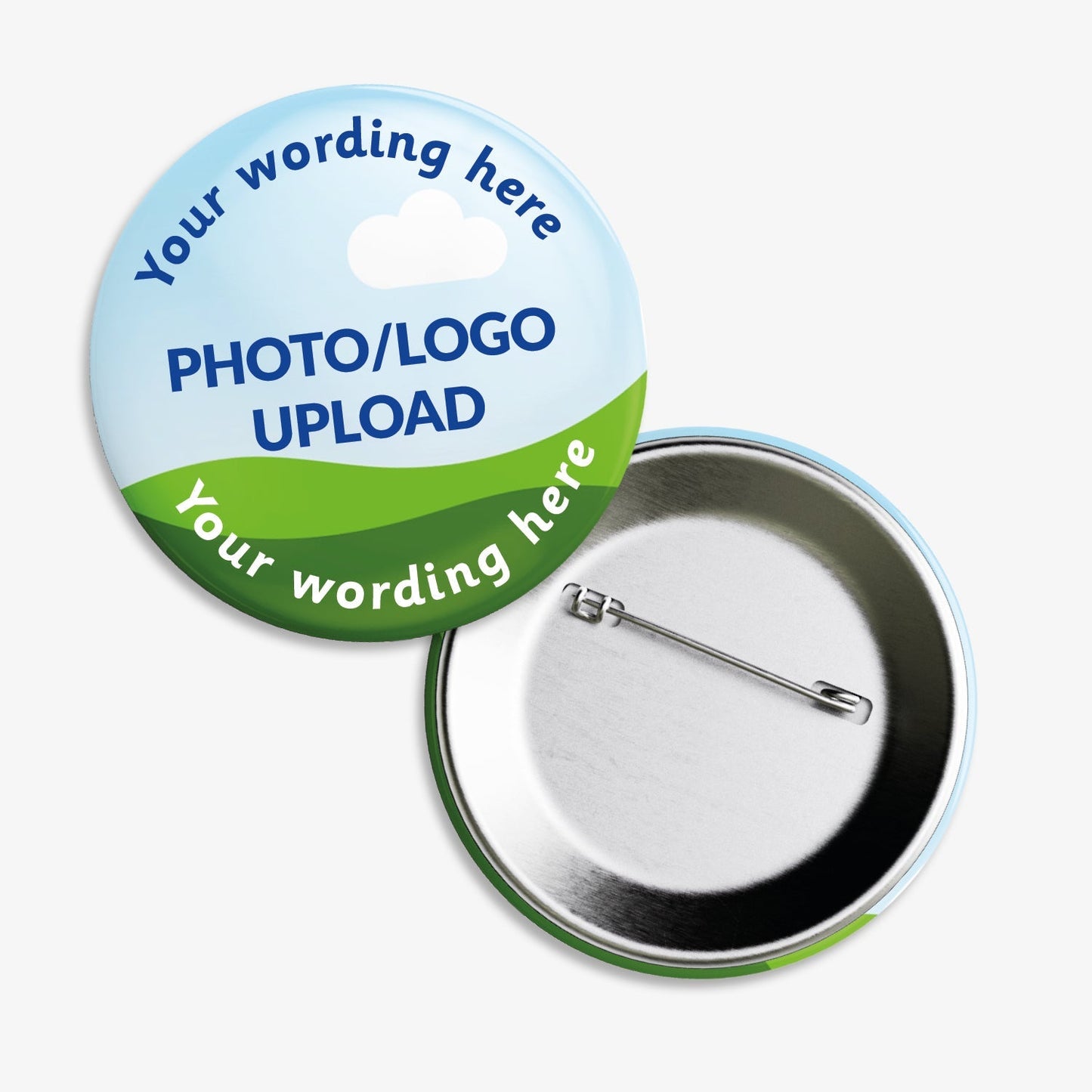 10 Upload Your Own Image Badges - 38mm