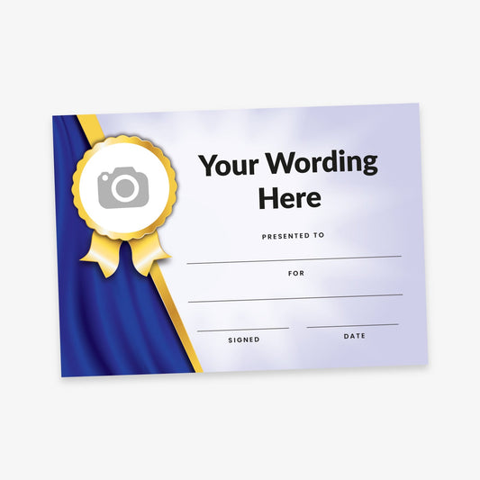 Upload Your Own Image Side Certificate - A5