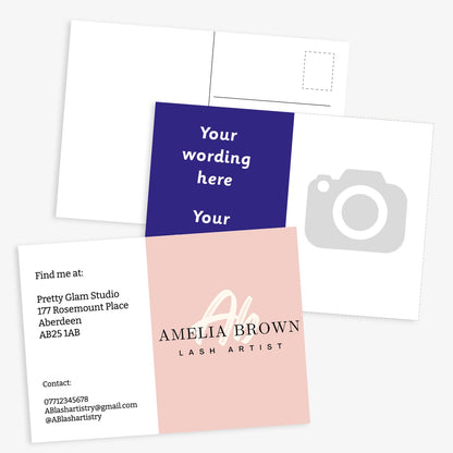 Upload Your Own Image and Text Postcard - A6