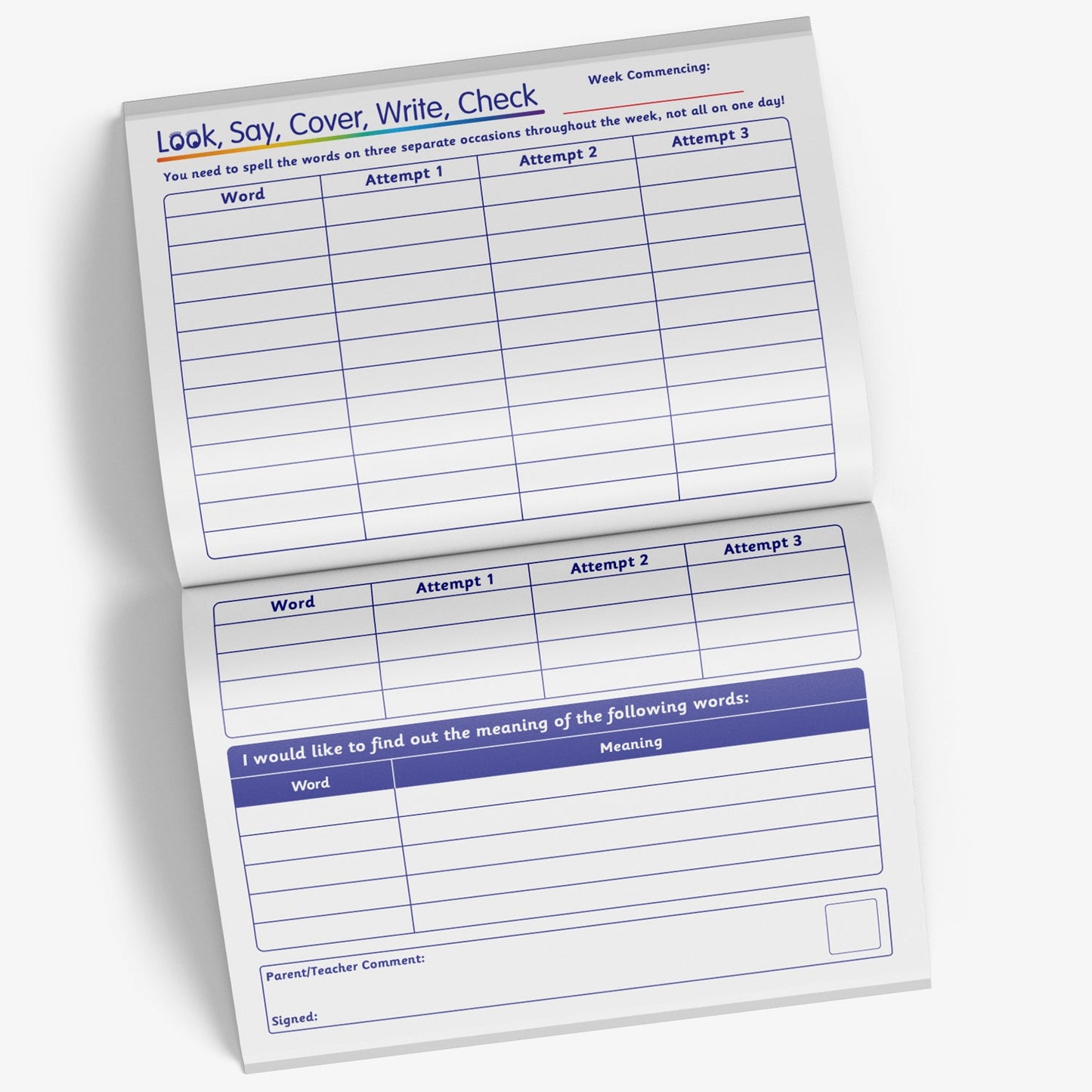 3 Home School Learning Record Books - A5