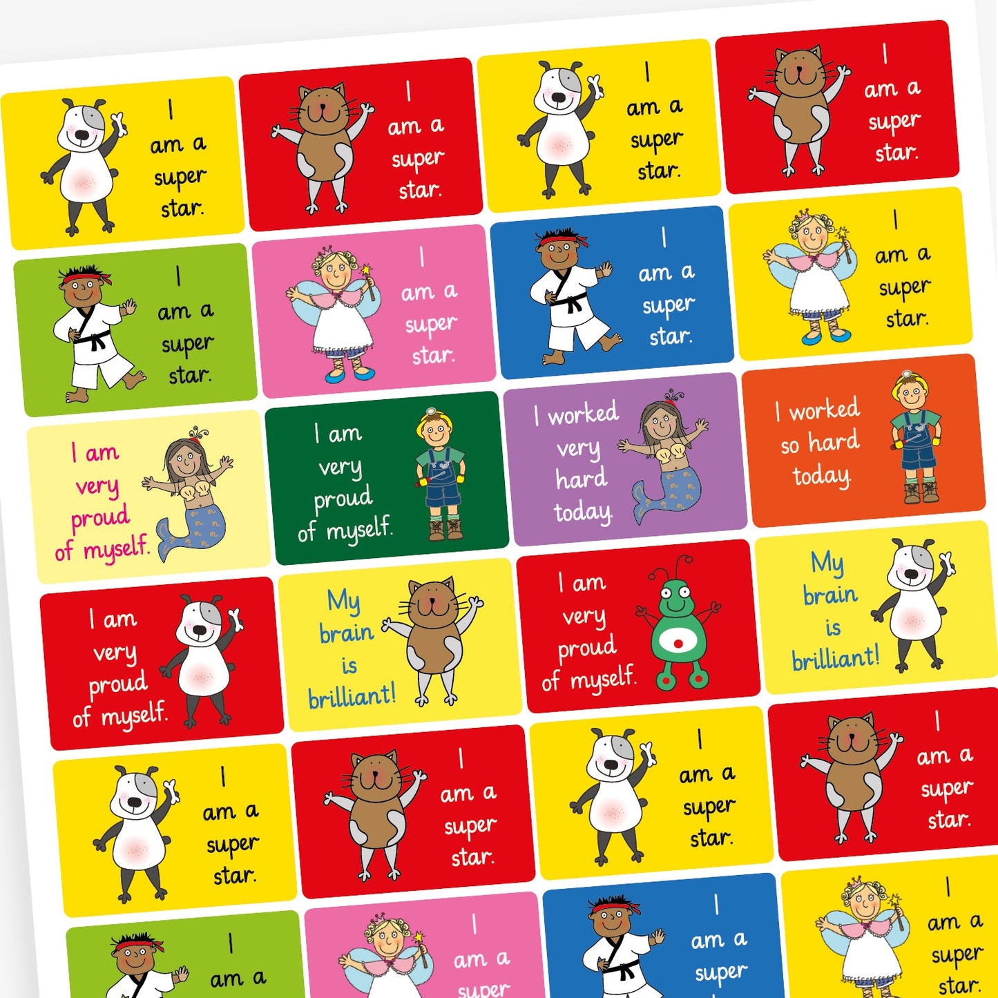 32 Assorted Stickers - Pedagogs - 46 x 30mm
