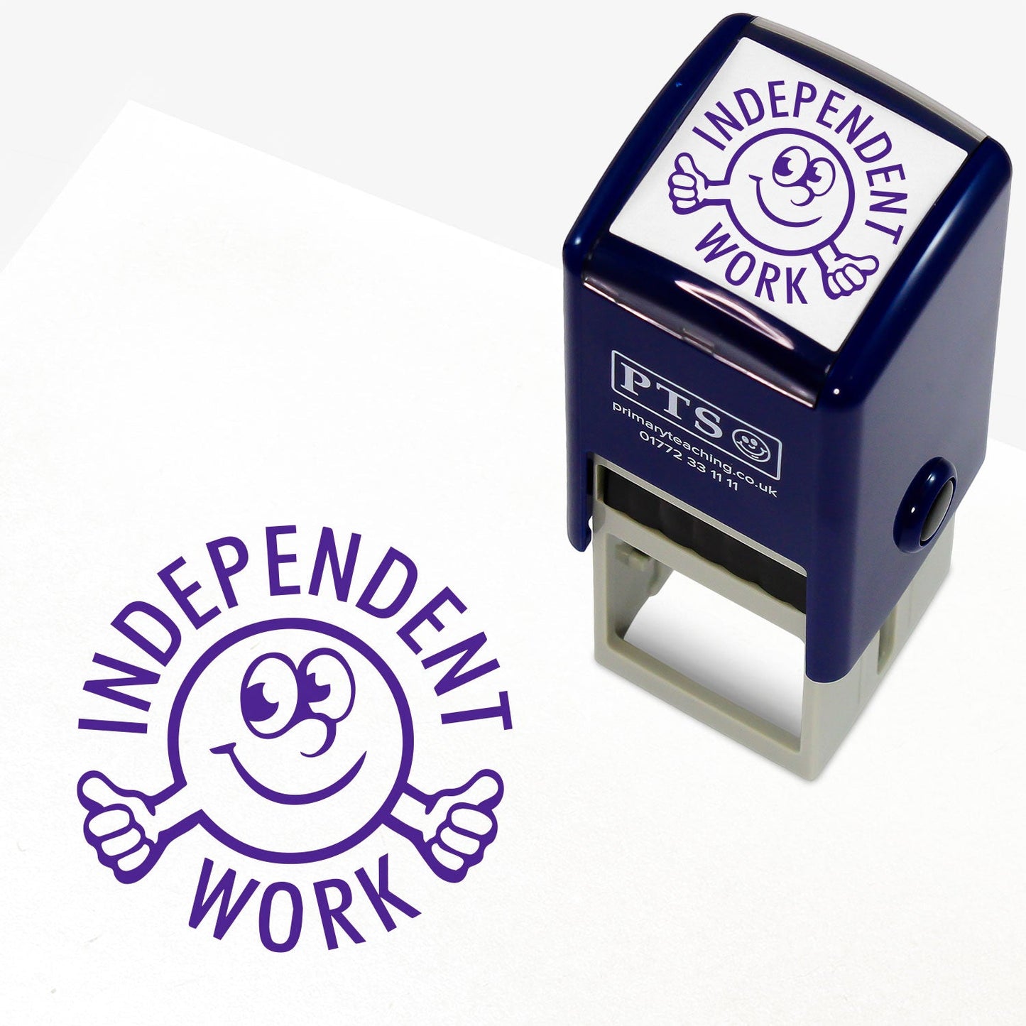 Independent Work Smiley Thumbs Up Stamper - 25mm