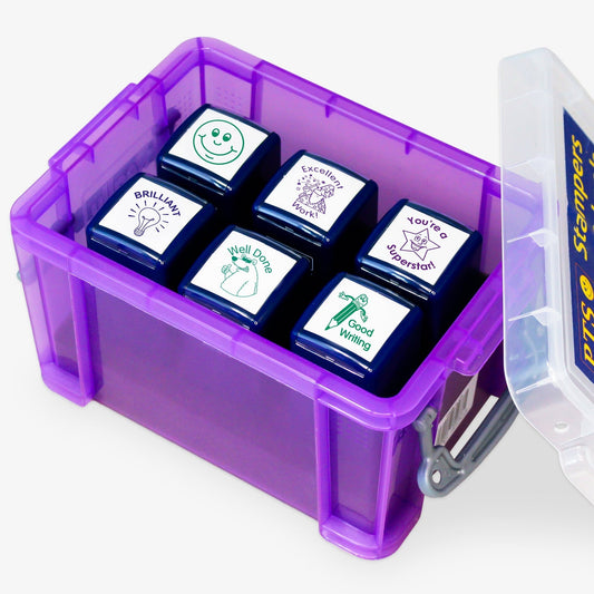 6 Assorted Positive Feedback Stampers - 25mm