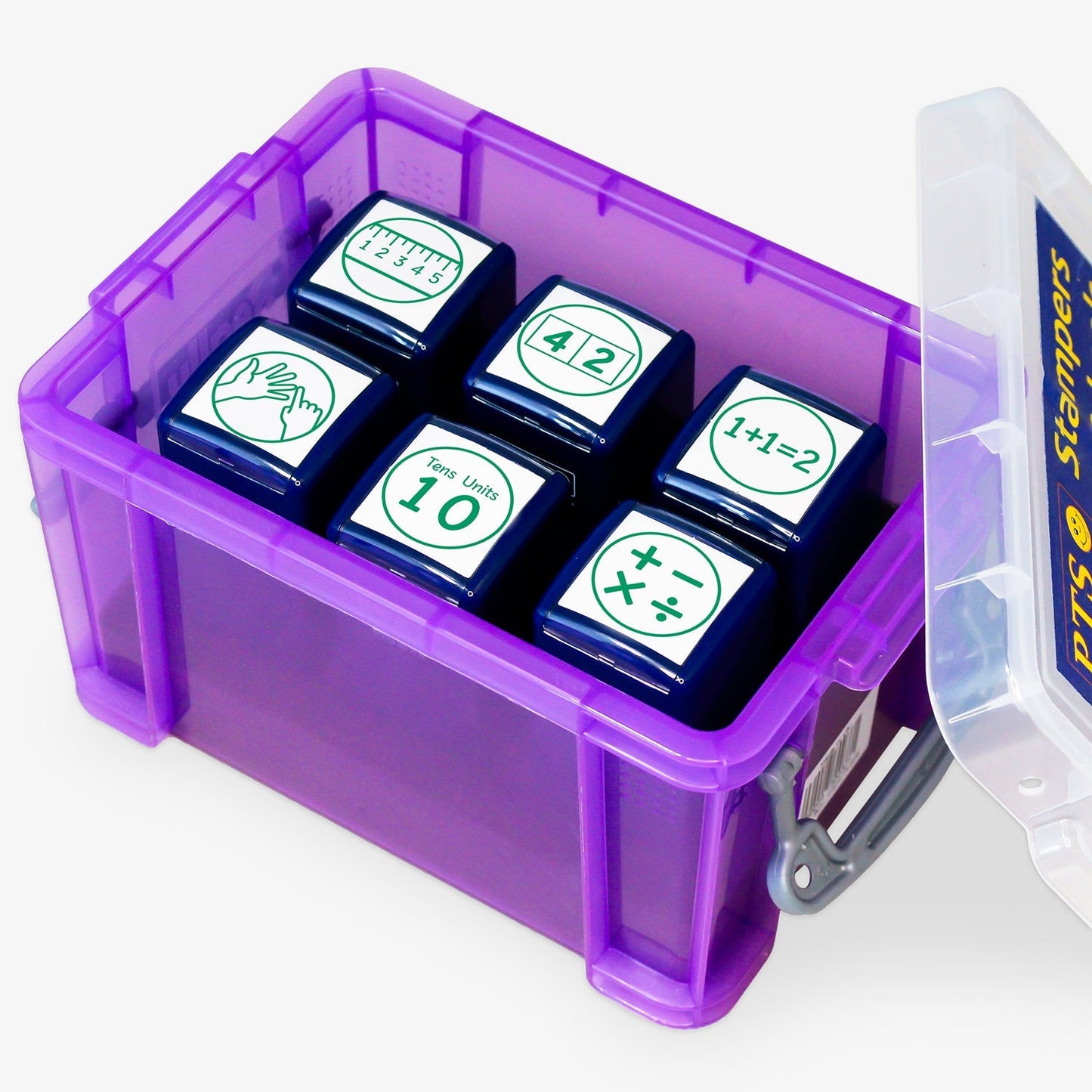 6 Numeracy Stampers - 25mm