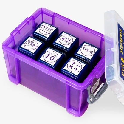 6 Numeracy Stampers - 25mm