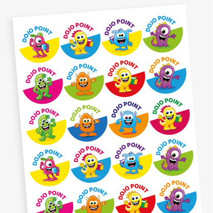 20 Dojo Point Stickers - 32mm