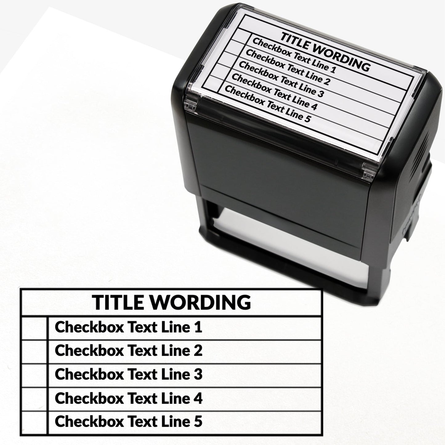 Personalised Table Stamper - 75 x 38mm
