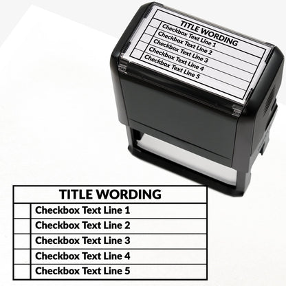 Personalised Table Stamper - 75 x 38mm