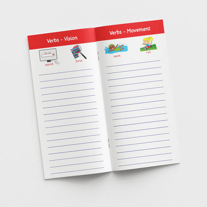 Grammar/Vocabulary Book - Blue - 210 x 99mm