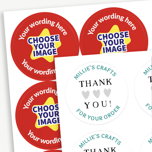35 Design Your Own Stickers - 37mm