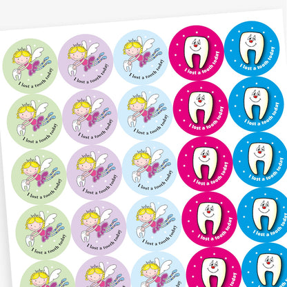 35 Lost A Tooth Stickers - 37mm
